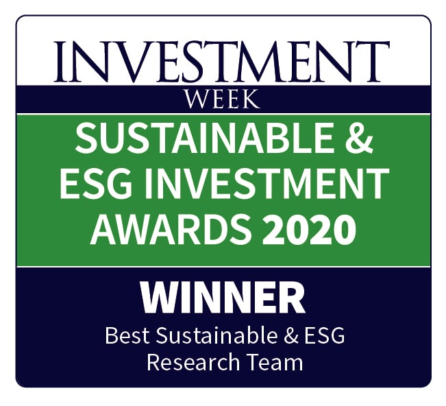 Award 2020 for Best Sustainable and ESG Research Team